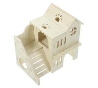 TOGEVAL 1 Set Home Rata Hideout Cage Hamster House House Rat House Hamster Hideouts Delicado Rata Hideout Wood House Hamsters Hideout House Decorativo Suministros De Rata Hamster Rat