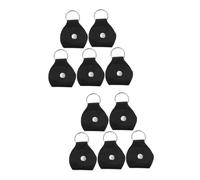 TOGEVAL 10 Piezas Bolsa De Recogida Soporte para Amplificador De Guitarra Estuche para Púas De Guitarra Eléctrica Vitrina De Guitarra Organizador De Guitarra Titular De La Púa Black PU