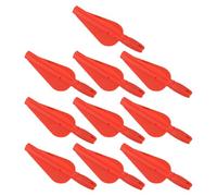 TOGEVAL 10 Piezas Colas de Flecha de Plástico Duraderas para Entrenamiento de con Accesorio Ligero y Resistente para Arqueros Color Rojo Fácil de Transportar y Almacenar