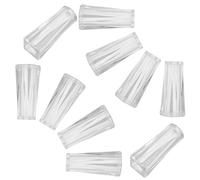 TOGEVAL 10 Piezas Extremos Transparentes para Cuerda de Persianas Venecianas Accesorios Ajustables para Control Suave de Estores Compatibles con Cortinas Romanas Resistentes y Fáciles de