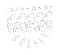 TOGEVAL 100 Piezas Soft Silicone Push-in Eyeglass Nose Pads Anti-slip Bridge Cushions For Glasses And Sunglasses Comfortable Fit For Sensitive Skin And Outdoor Use