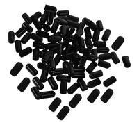 TOGEVAL 100 Tapas para Vertedor de Vino de PVC Negro, Protectores Anti Polvo para Boquillas de Botellas, Prácticas Cubiertas para Dispensadores en Cocina y Bar, Paquete de 100 Unidades