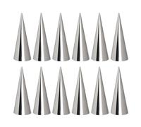 TOGEVAL 10piezas Molde para Hornear Croissant de Acero Inoxidable de Molde Espiral para Pastelería Resistente al Calor Grande para Repostería Creativa