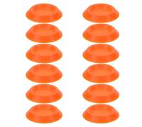 TOGEVAL 12 Comederos para Cucarachas Dubia Naranjas de Plástico, Platos Redondos Pequeños de 3,4 Cm para Terrarios, Recipientes para Almacenar Agua y Comida de Insectos en Reptiles