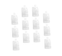 TOGEVAL 12 Piezas Bolsa de Aseo Portátil para Viaje Bolsas Dosificadoras Semitransparentes y Anti-Fugas para Champú y Loción Organizador Práctico y Reutilizable para Kit de Viaje Avión
