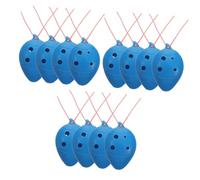 TOGEVAL 12 Piezas Niños Mini Ocarina Colgante Ocarina Instrumentos Musicales Para Niños Colgante Alto c Clásica Principiante Práctica os Abdominales Blue