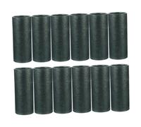 TOGEVAL 12 Piezas Tubos Redondos Kraft para Bálsamo Labial y Cosméticos Envases Recargables para Té Incienso y Aceites Esenciales Color Verde Oscuro