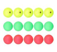 TOGEVAL 15 Piezas Bolas Flotantes de Pesca Redondas con Anillo de Cobre Kit de Flotadores para Pesca Mar y Río Accesorios para Cañas y Aparejos