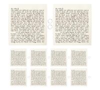 TOGEVAL 15 Rollos de Pergamino de Mezuzá Kosher Hebreo de 7,5 Cm Aro Plateado, Decoración de Pared para Puerta Judía, Obra de Arte Hebrea y Bendición Tradicional Hogar