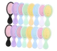 TOGEVAL 16 Piezas Peine de Masaje con Cojín de Aire Mini Cepillos para Cabello Fino y Cepillo Desenredante Portátil para Cabello Húmedo y Seco Adultos Variedad de Colores