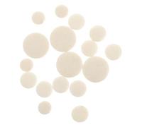 TOGEVAL 17 piezas Almohadillas para Clarinete Sellos de Orificios de Sonido Resistentes y Duraderos Accesorios de Clarinete Blanco y Amarillo Kit de Repuesto para Instrumentos de Viento