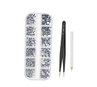 TOGEVAL 1juego Accesorios Para Uñas Brillantes Compartimentos De Decoraciones Para Manicura Adornos De Uñas Para Niñas Para Creaciones Únicas y Coloridas