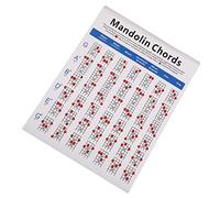 TOGEVAL 1pieza Mandolin Chord Chart Guía De Práctica Papel Para Aprender Acordes De Mandolina
