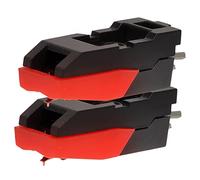 TOGEVAL 2 Agujas para Tocadiscos de Vinilo Aguja Metálica y Carcasa Abs, Resistente a Rayaduras para Mejor Calidad de Sonido en Bandeja Giratoria