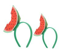 TOGEVAL 2 Diademas de Sandía de Fieltro Estilo Caricatura para Niñas, Accesorio Divertido para Fiesta y Disfraz Que Crea Ambiente Festivo