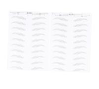 TOGEVAL 2 Hojas Pegatinas de Cejas Simulación Pelo Resistentes al Agua para Mujeres de Herramientas de Maquillaje para Cejas Moldeables y Fáciles de Usar