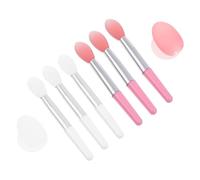 TOGEVAL 2 juegos Aplicadores de Labios de Silicona Convenientes Cepillo para Labial y Barra de Maquillaje Herramienta Profesional para Aplicar Cosméticos y Brillo Labial