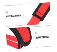 TOGEVAL 2 Pares Correas Ajustables Antideslizantes para de Bicicleta Ultraligeras y Transpirables Compatibles con Bicicletas Fijas Ejercicio de Rojo