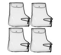 TOGEVAL 2 Pares de Fundas para Manillar de Motocicleta Transparentes Resistentes al Viento Agua Tamaño Grande Manguitos Térmicos para Scooter y Motos de Nieve Protección para Lluvia y