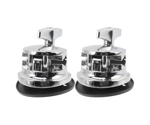 TOGEVAL 2 Piezas Base para Patas de Batería de Aleación de Zinc Absorción de Choque, Soporte Estable para Batería, Accesorio de Percusión para Uso Profesional
