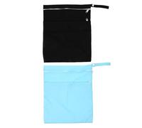 TOGEVAL 2 Piezas Bolsa Pañales Mojados y Secos con Doble Cremallera Organizador para Bebés Portátil Duradera para Viaje y Guardería Color Aleatorio Color Aleatorio