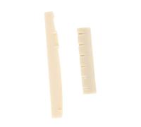 TOGEVAL 2 Piezas Cejuela de Guitarra Plástica Sellín de Puente Cejuela de Guitarra para Entusiastas de Acústica Folk Soporte Protector