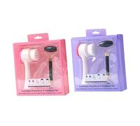 TOGEVAL 2 piezas Cepillo Limpieza Facial Doble Lado y Rodillo Masajeador Jade para Masaje Ojos y Rostro Cuidado Sensible Color Aleatorio Color Aleatorio