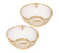 TOGEVAL 2 Piezas Colador de Malla Fina Acero Inoxidable Escurridor Compacto para Filtrado Preciso de Aceite Leche de y Té Ligero y Fácil de Limpiar para Cocina