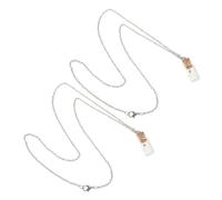 TOGEVAL 2 Piezas Collar de Semillas de Mostaza Frasco de Vidrio para Hombres y Mujeres Joyería Cristiana Inspiradora Colgante para Regalo Religioso y Fe Pack