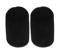 TOGEVAL 2 Piezas Cubierta Antiviento de Esponja para Micrófono Compatible con Shure Sm7Db, 2 Piezas Negras, Protección contra Ruido y Viento para Conferencias y Grabaciones Profesionales