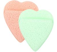 TOGEVAL 2 piezas Guantes Faciales de Limpiado Reutilizables Esponjas Suaves de para Exfoliación y Eliminación de Maquillaje Limpieza Profunda con Agua Suaves y Eficaces para Piel Sensible