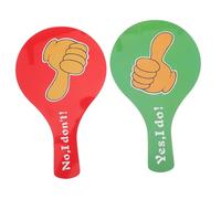 TOGEVAL 2 Piezas Paletas de Votación Doble Cara Interactivas para Aula Paletas Resistentes para Docentes y Estudiantes Útiles para Feedback y de Decisiones