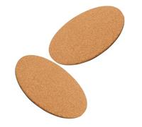 TOGEVAL 2 Piezas Posavasos de Corcho Gruesos Absorbentes para Plantas y Platos Calientes de Mesa Interiores Redondos Salvamanteles Naturales Reutilizables para Macetas y Tazas