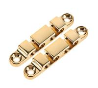 TOGEVAL 2 Piezas Retenedor de Cuerdas Eléctrico de 6 Cuerdas con Ranura Metálica Dorada para Mejorar Estabilidad y Precisión en Presentaciones Musicales