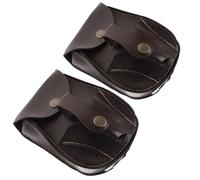 TOGEVAL 2 Piezas Riñonera Deportiva Resistente de Gran Capacidad para Guardar Bolas de Acero y Accesorios Bolsa Cintura Hombre Multifunción para Viajes y Actividades al Aire de Negro y