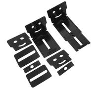 TOGEVAL 2 Piezas Soporte de Pared Metálico para Barra de Sonido Ajustable 8x5x6 Cm, Soporte Estable para Altavoces de Salón y Hogar, Montaje en Pared para Optimizar Espacio, Pack 2