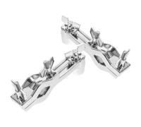 TOGEVAL 2 Piezas Soporte Extensor para Batería Abrazadera para Cencerro Accesorios de Hardware para Rack de Percusión Soporte para Platillos y Maillos Montaje Rápido para Ensayos y
