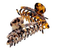 TOGEVAL 2 Pinzas Pelo Grandes de Leopardo para Mujer, Estilo Moderno, Material de Hoja de Ácido Acético, Cómodas para Uso Diario y Salidas