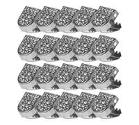 TOGEVAL 20 Piezas Cierres Metálicos para Cordones sin Necesidad de Atar Fijadores y Puntas para Zapatos Cierre Rápido y Práctico Especialmente Diseñado para Hebillas Decorativas