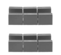 TOGEVAL 20 Piezas Tapas de Fader para Mezclador 4Mm 20 Piezas Gris, Tapas Deslizantes de Potenciómetro para Consola Dj, Repuesto para Control Deslizante, Accesorio para Grabación y Edición