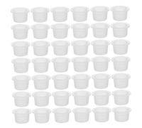 TOGEVAL 200 Piezas Tapones de Plástico Transparentes con Dientes Tapas para Botellas Macetas y Tubos Sellado Avanzado para Aromaterapia Hogar y Oficina