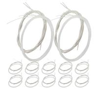 TOGEVAL 24 Piezas Cuerdas de Guitarra Clásica Nylon Transparentes Tensión Media para Reparación y Práctica Acústica Superficie y Duradera Tono Brillante y Estable