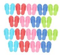 TOGEVAL 24 Zapatillas de Pedicura Desechables de Espuma EVA Cómodas y Transpirables para Spa Hotel y Casa Color Aleatorio para Pedicura Profesional y Cuidado de Pies Color Aleatorio
