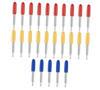 TOGEVAL 25 Piezas Cuchillas para Plotter de Corte Ángulos Cuchillas de Tungsteno para y Lettering Accesorios para Máquinas de Corte Color Aleatorio