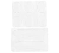 TOGEVAL 2hojas Almohadillas De Gel Para Batería Autoadhesivas y Reutilizables Reducen Resonancias y Sobretonos De Transparentes Para Tambores