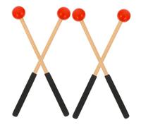 TOGEVAL 2pares Baquetas De Xilófono Mazos De Madera Mango Para Instrumentos Musicales Para Practicar Clase o Casa
