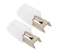 TOGEVAL 2piezas Aguja De Repuesto Para Tocadiscos Aguja De Fonógrafo Aleación De Aluminio Reemplazo Fácil