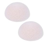 TOGEVAL 2piezas Esponjas Redondas Grandes Bambú Naturales Para Limpieza Facial Esponja Desmaquillante Para Cuidado Piel