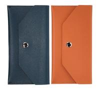 TOGEVAL 2piezas Mini Billetera Tipo PU Leather Dinero sobre Económico Monedero Reutilizable para Organizar Dinero Viajes o Diario Estilo Retro para Hombre y Mujer