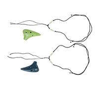 TOGEVAL 2piezas Mini Ocarina De Cerámica Huecos Para Niño Juguete Musical Portátil Aleatorios Para y Desarrollar Habilidades